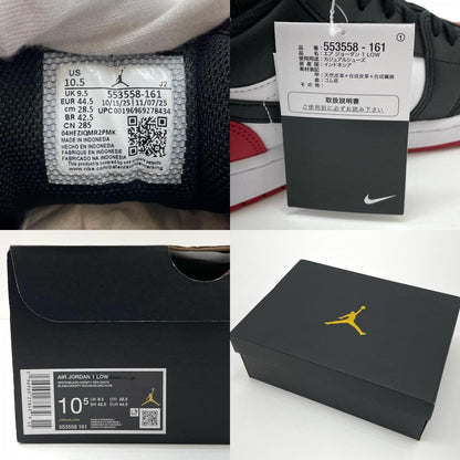 NIKE | ナイキ Air Jordan 1 Low スニーカー 553558-161 レッド×ブラック×ホワイト 28.5cm