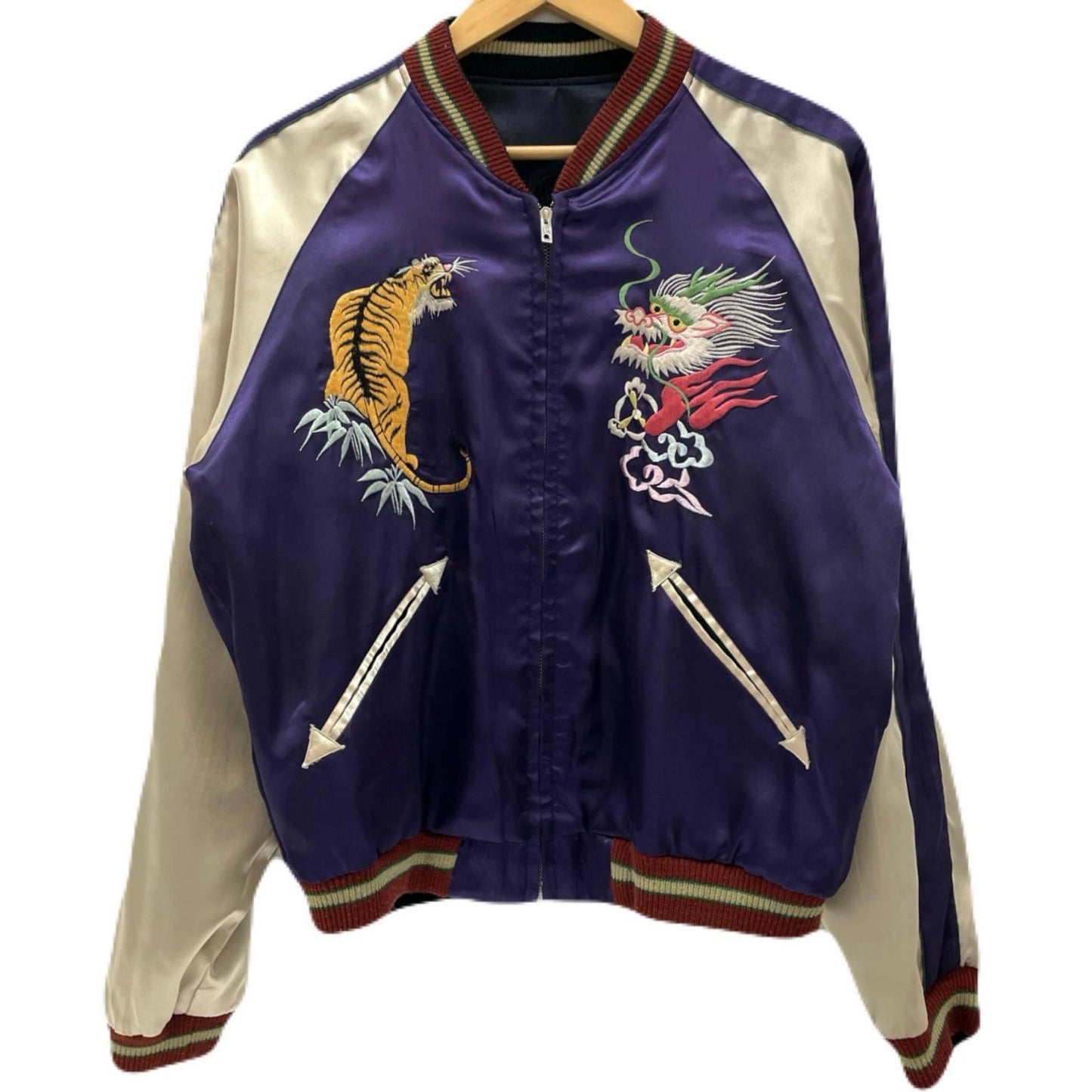 TAILOR TOYO(東洋エンタープライズ) | テイラートウヨウテイラートーヨー スーベニアジャケット TT10726 パープル×ブラック サイズ：M【尾張小牧店】