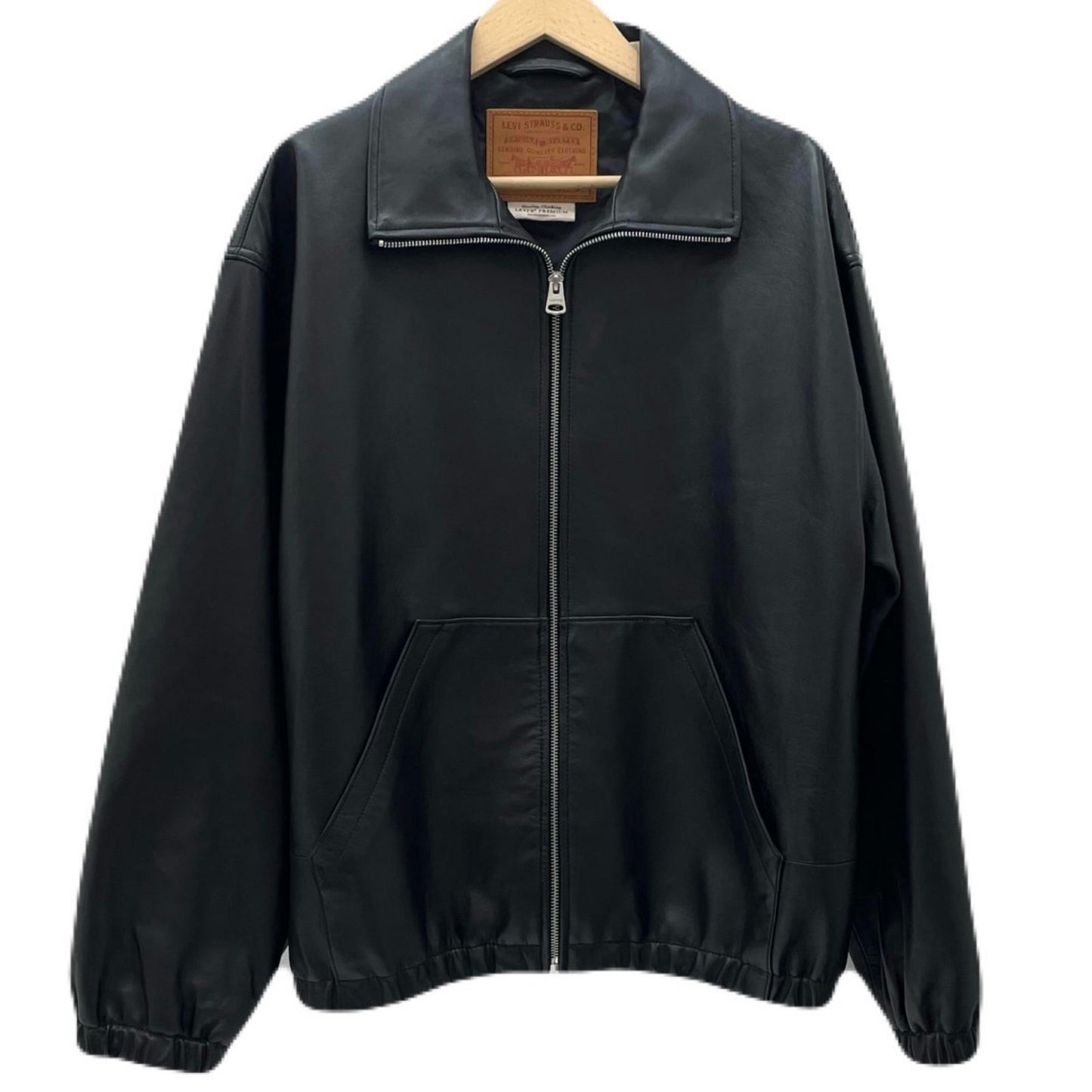 【中古】Levi's premium | リーバイス プレミアム FULLZIP SPORTS LEATHER JACKET レザージャケット ブラック サイズ：S【尾張小牧店】
