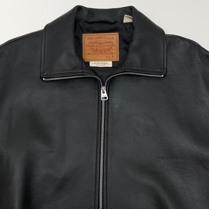 【中古】Levi's premium | リーバイス プレミアム FULLZIP SPORTS LEATHER JACKET レザージャケット ブラック サイズ：S【尾張小牧店】