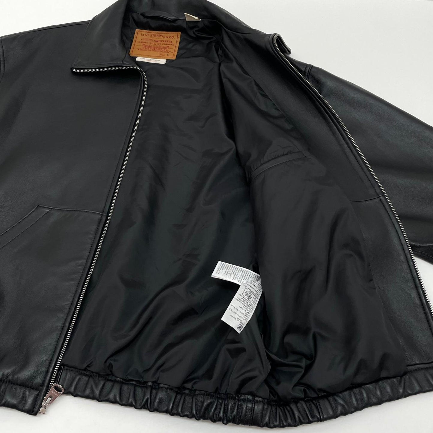 【中古】Levi's premium | リーバイス プレミアム FULLZIP SPORTS LEATHER JACKET レザージャケット ブラック サイズ：S【尾張小牧店】
