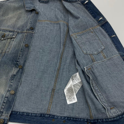 【中古】GUCCI | グッチ Cat Logo Embroidered Denim Jacket Denim デニムジャケット 631186 XDBGS ブルー サイズ：50【尾張小牧店】