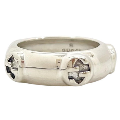 【中古】GUCCI | グッチ インターロッキングG リング・指輪 Ag925 シルバー【尾張小牧店】