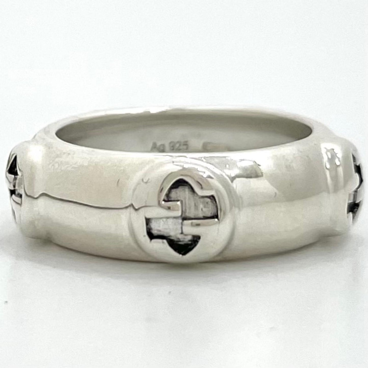 【中古】GUCCI | グッチ インターロッキングG リング・指輪 Ag925 シルバー【尾張小牧店】