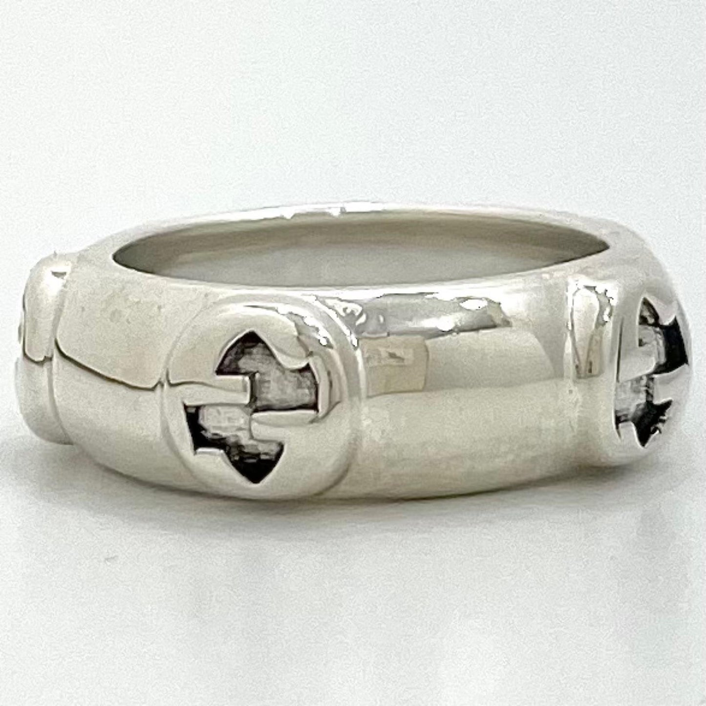 【中古】GUCCI | グッチ インターロッキングG リング・指輪 Ag925 シルバー【尾張小牧店】
