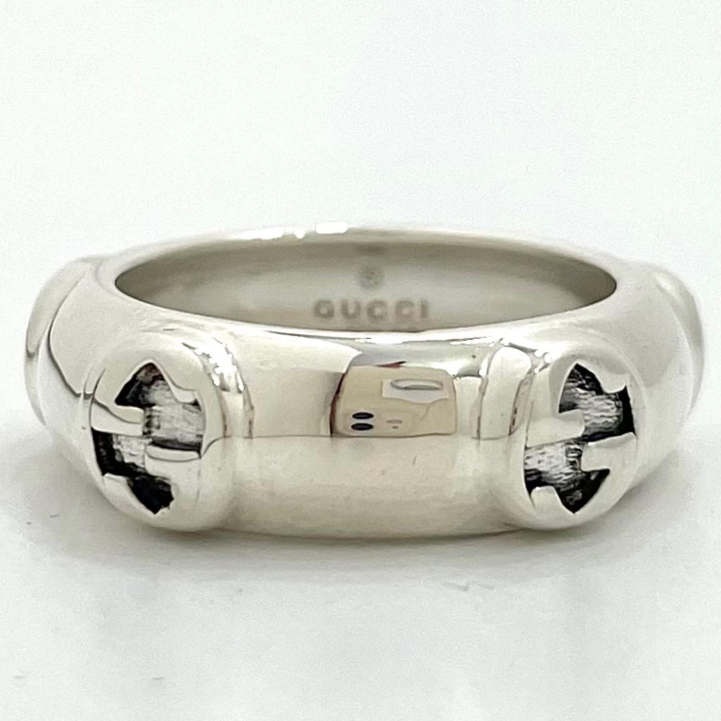 【中古】GUCCI | グッチ インターロッキングG リング・指輪 Ag925 シルバー【尾張小牧店】