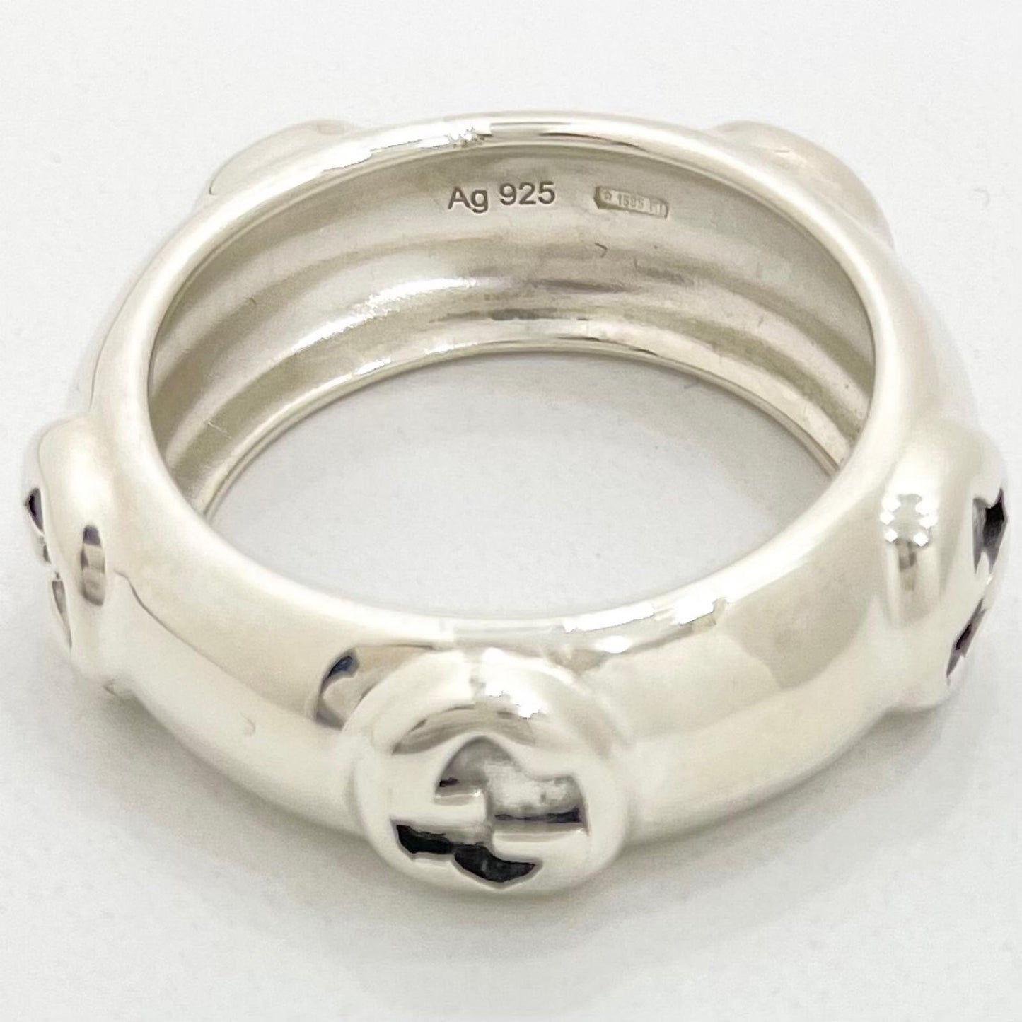 【中古】GUCCI | グッチ インターロッキングG リング・指輪 Ag925 シルバー【尾張小牧店】