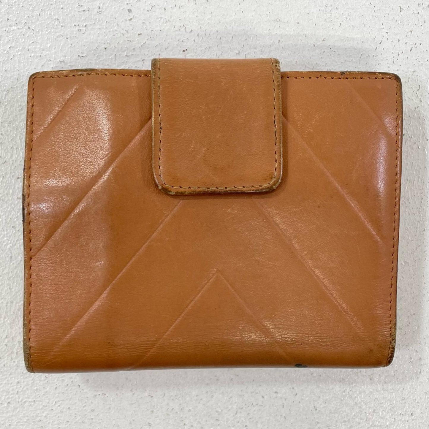 CHANEL | シャネル 二つ折り財布 キャメル【尾張小牧店】