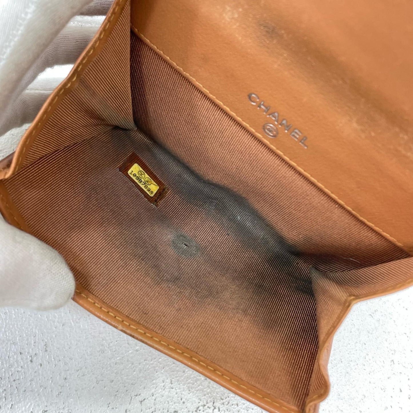 CHANEL | シャネル 二つ折り財布 キャメル【尾張小牧店】