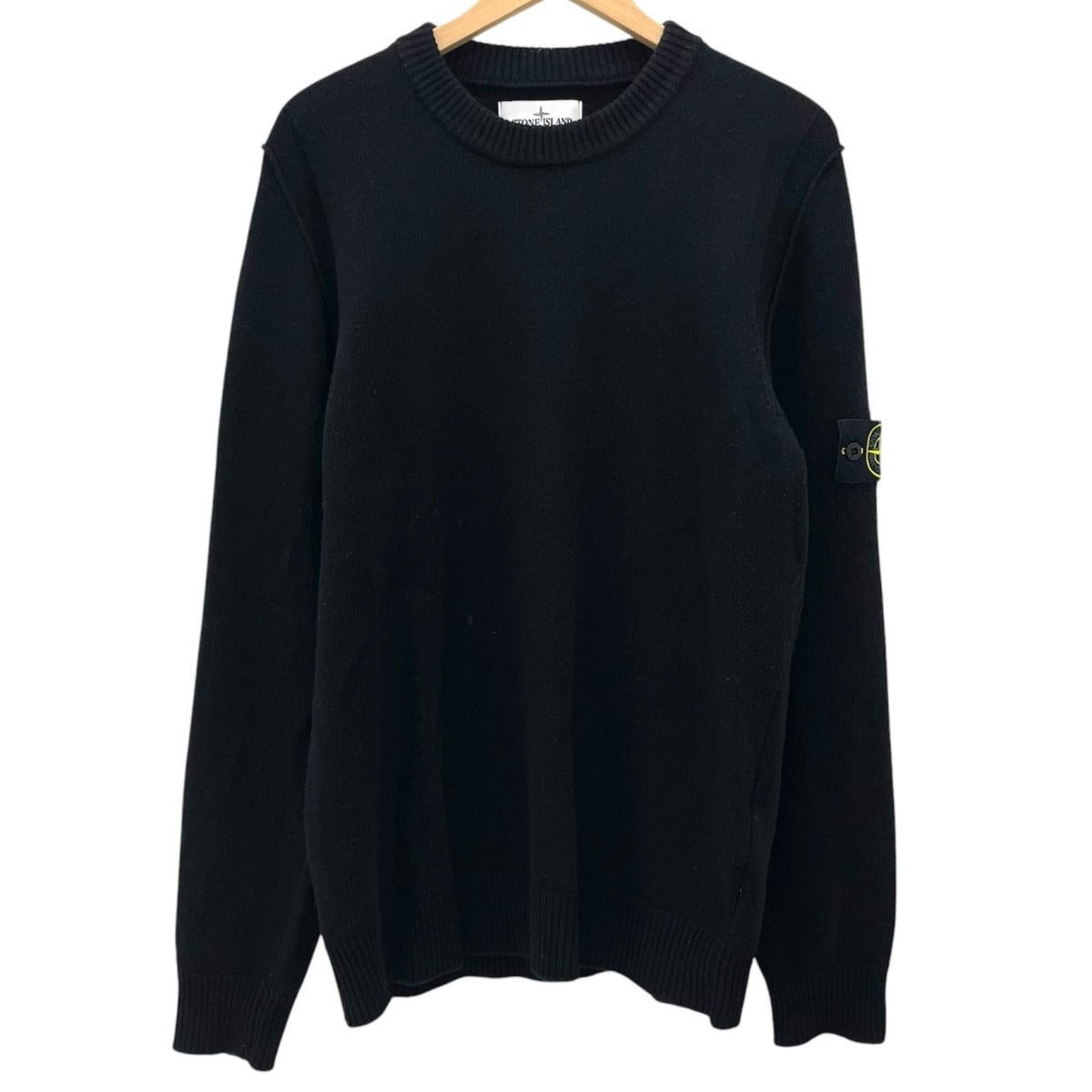 【中古】STONE ISLAND | ストーンアイランド 長袖ニット 7915508A3 ブラック サイズ：L【尾張小牧店】