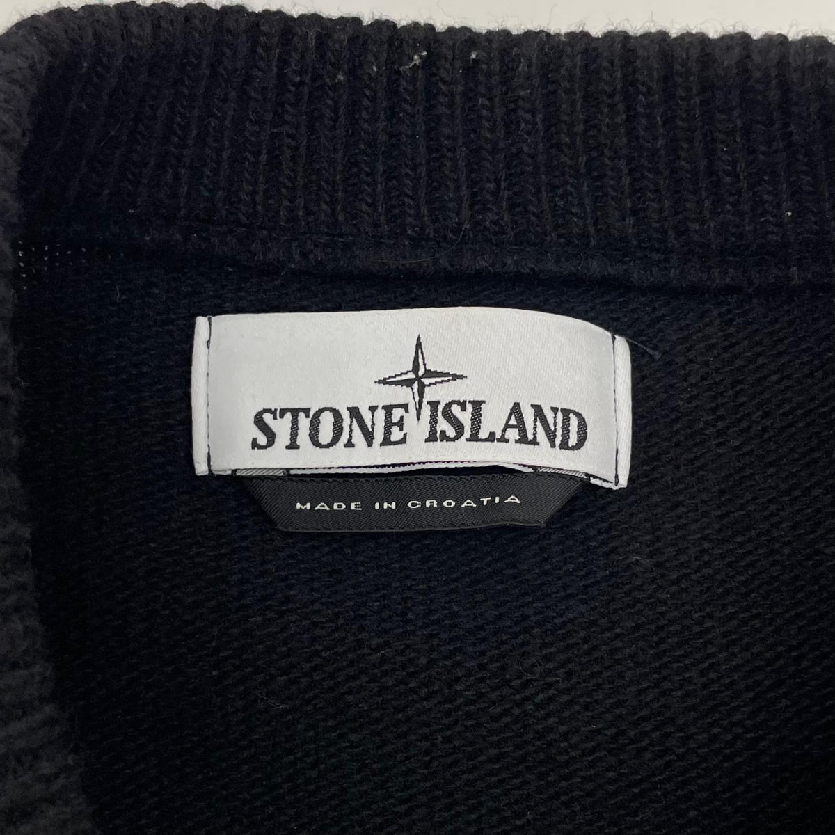 【中古】STONE ISLAND | ストーンアイランド 長袖ニット 7915508A3 ブラック サイズ：L【尾張小牧店】