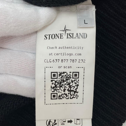 【中古】STONE ISLAND | ストーンアイランド 長袖ニット 7915508A3 ブラック サイズ：L【尾張小牧店】
