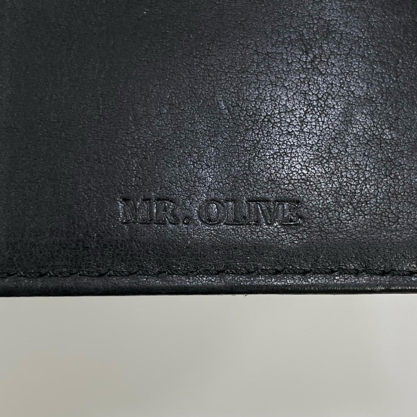 MR.OLIVE | ミスターオリーブ 二つ折り財布 ブラック【尾張小牧店】