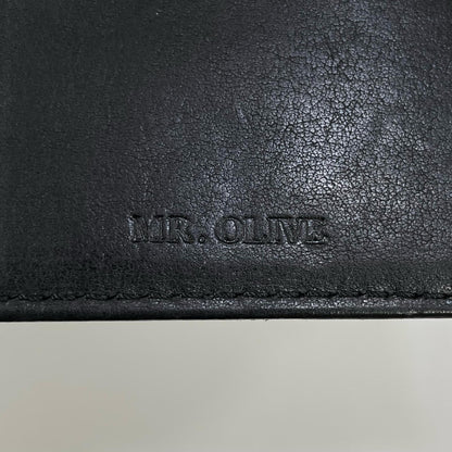 MR.OLIVE | ミスターオリーブ 二つ折り財布 ブラック【尾張小牧店】