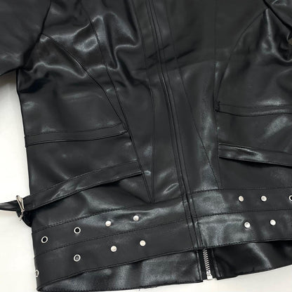 【中古】COZY WORLDWIDE | コジー ワールドワイド KNIGHT CLUB LEATHER JACKET レザージャケット ブラック サイズ：M【尾張小牧店】