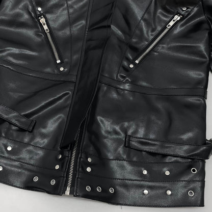 【中古】COZY WORLDWIDE | コジー ワールドワイド KNIGHT CLUB LEATHER JACKET レザージャケット ブラック サイズ：M【尾張小牧店】