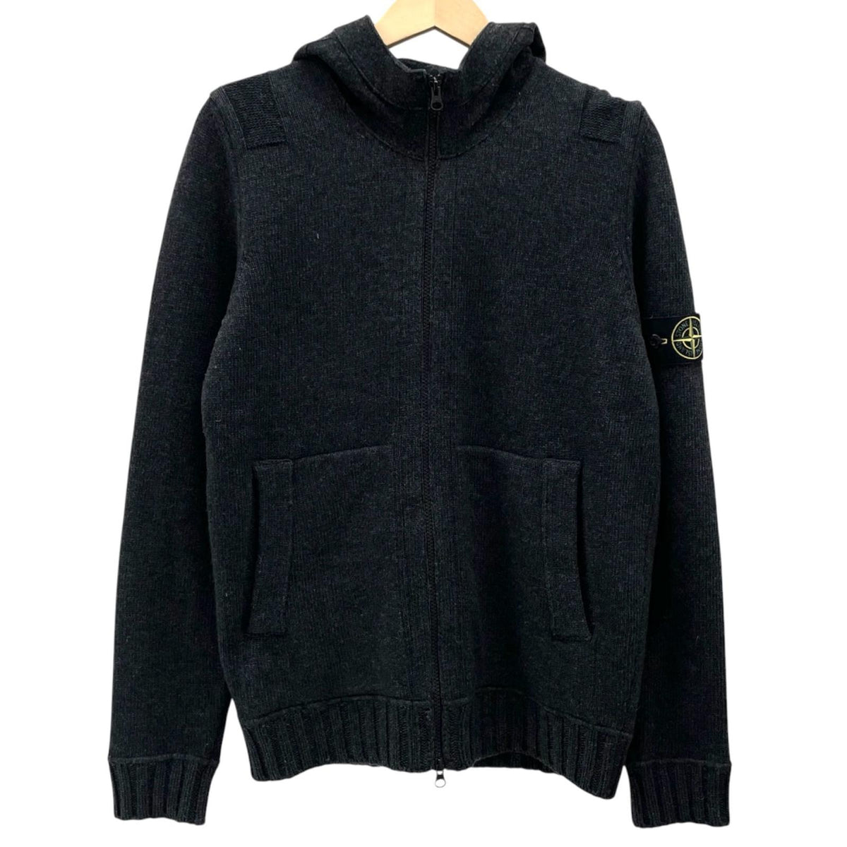 【中古】STONE ISLAND | ストーンアイランド 長袖ジップパーカー 6715525A3 グレー サイズ：L【尾張小牧店】