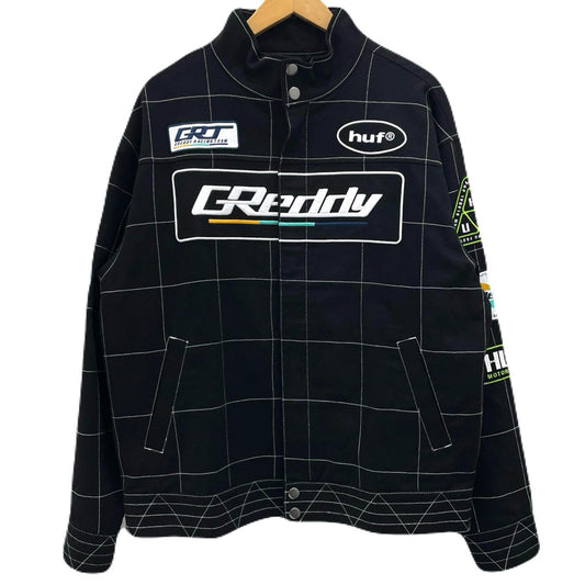 HUF | ハフ GREDDY RACING TEAM JACKET その他アウター JK00421 ブラック サイズ：L【尾張小牧店】