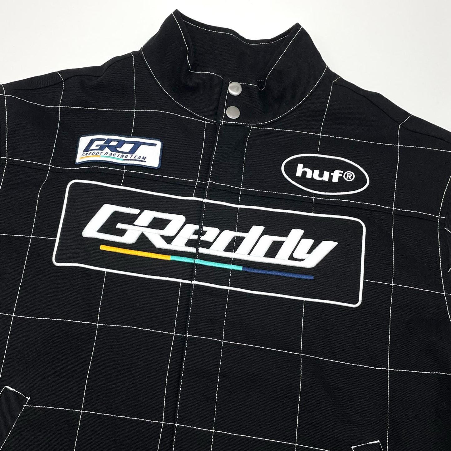 HUF | ハフ GREDDY RACING TEAM JACKET その他アウター JK00421 ブラック サイズ：L【尾張小牧店】
