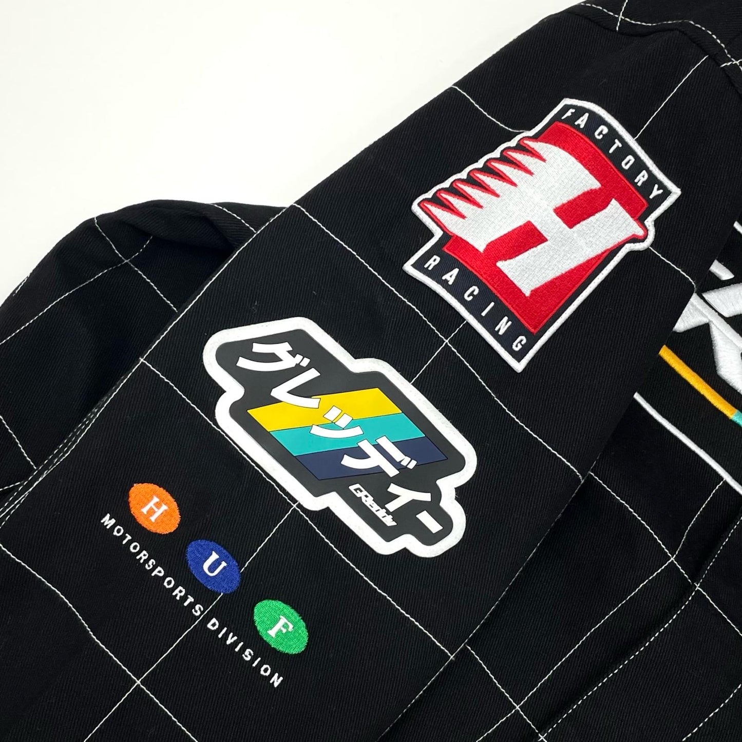 HUF | ハフ GREDDY RACING TEAM JACKET その他アウター JK00421 ブラック サイズ：L【尾張小牧店】
