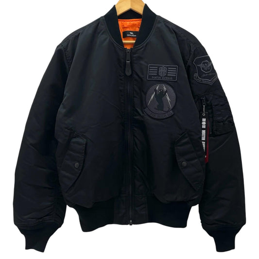 【中古】ALPHA×MATIN AVENIR | アルファ×マタン アヴニール　MA-1 フライトジャケット ブラック サイズ：L【尾張小牧店】
