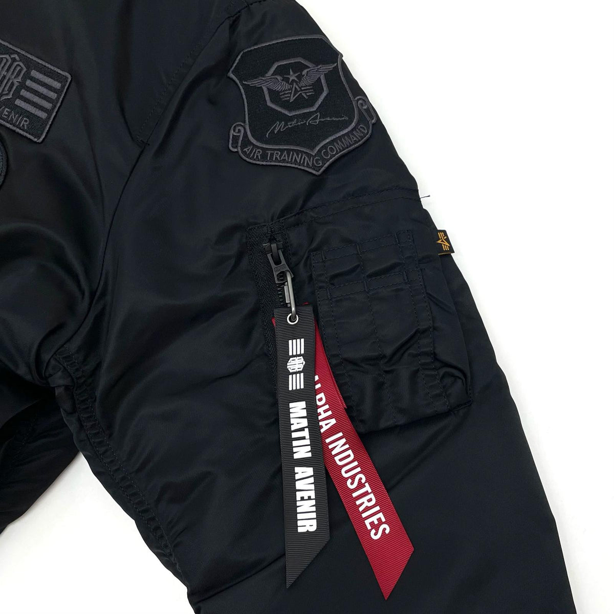 【中古】ALPHA×MATIN AVENIR | アルファ×マタン アヴニール　MA-1 フライトジャケット ブラック サイズ：L【尾張小牧店】