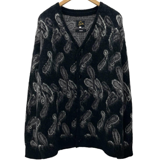 【中古】Needles×NUBIAN | ニードルス×ヌビアン　21SS EXCLUSIVE Paisley MOHAIR Kint Cardigan カーディガン NS1589 ブラック サイズ：L【尾張小牧店】