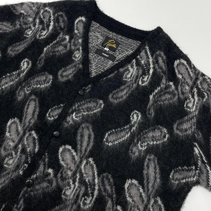 【中古】Needles×NUBIAN | ニードルス×ヌビアン　21SS EXCLUSIVE Paisley MOHAIR Kint Cardigan カーディガン NS1589 ブラック サイズ：L【尾張小牧店】