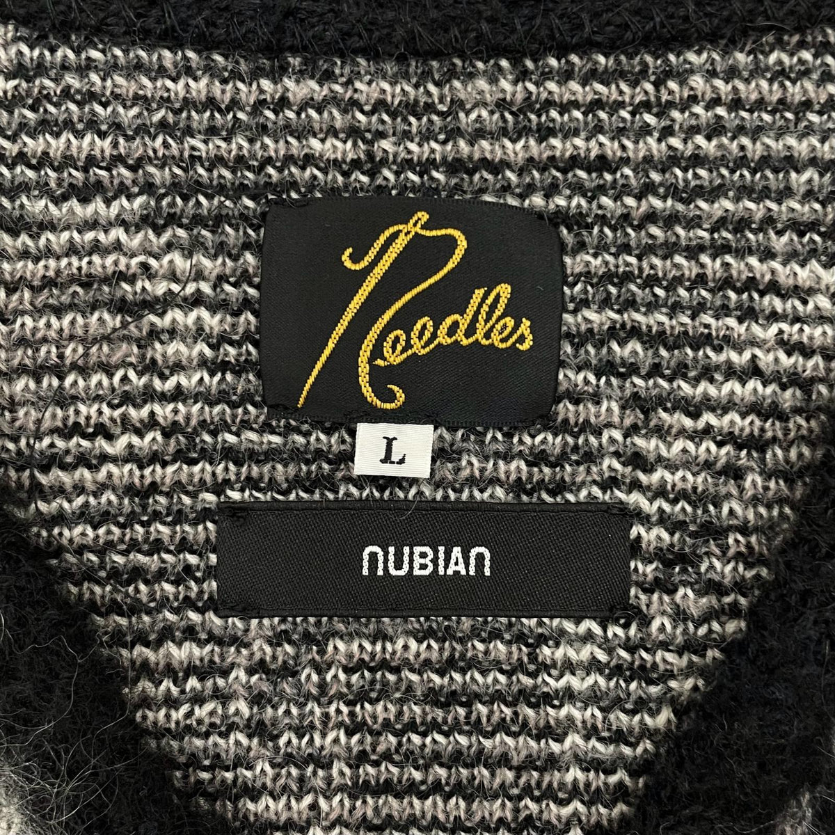 【中古】Needles×NUBIAN | ニードルス×ヌビアン　21SS EXCLUSIVE Paisley MOHAIR Kint Cardigan カーディガン NS1589 ブラック サイズ：L【尾張小牧店】