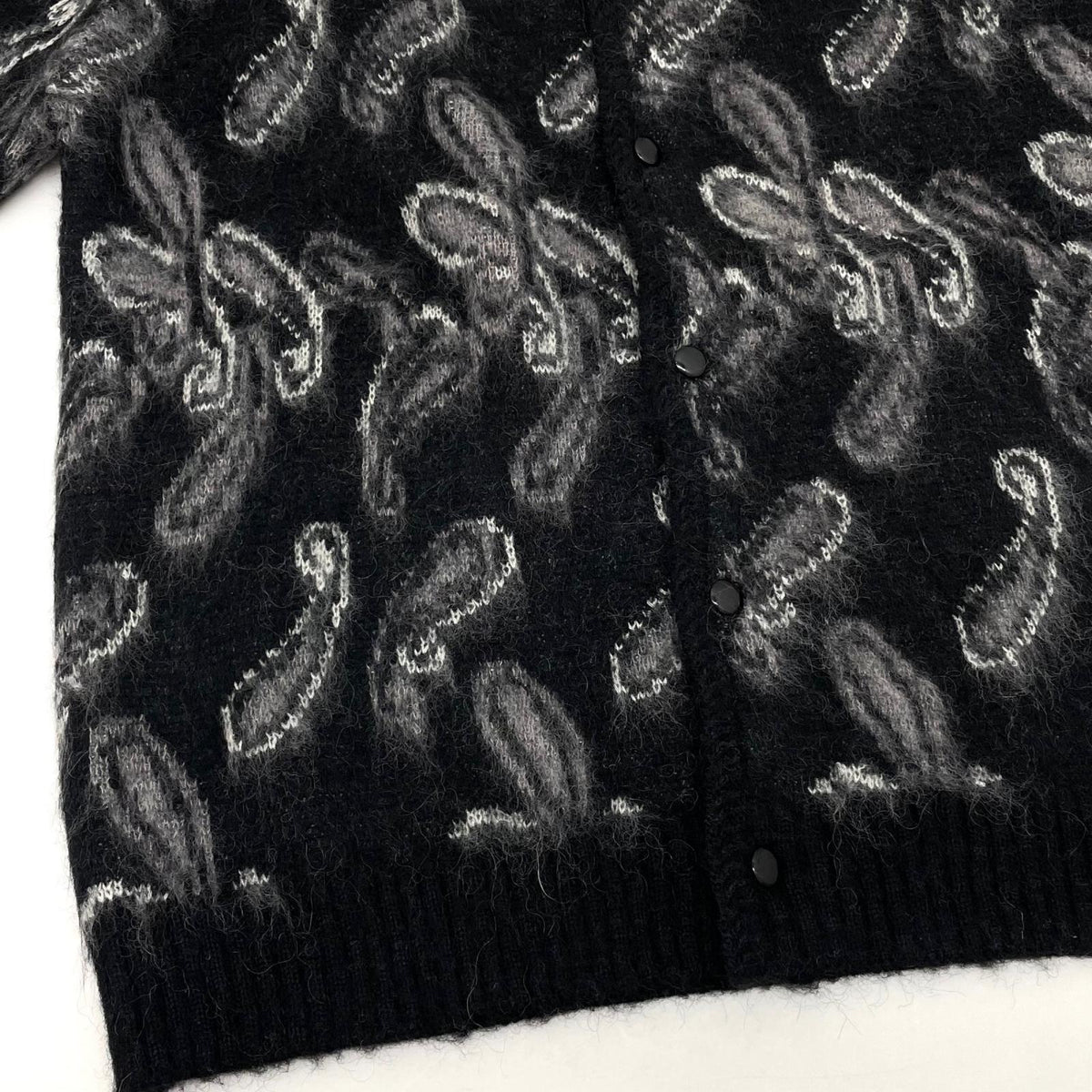 【中古】Needles×NUBIAN | ニードルス×ヌビアン　21SS EXCLUSIVE Paisley MOHAIR Kint Cardigan カーディガン NS1589 ブラック サイズ：L【尾張小牧店】