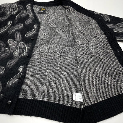 【中古】Needles×NUBIAN | ニードルス×ヌビアン　21SS EXCLUSIVE Paisley MOHAIR Kint Cardigan カーディガン NS1589 ブラック サイズ：L【尾張小牧店】