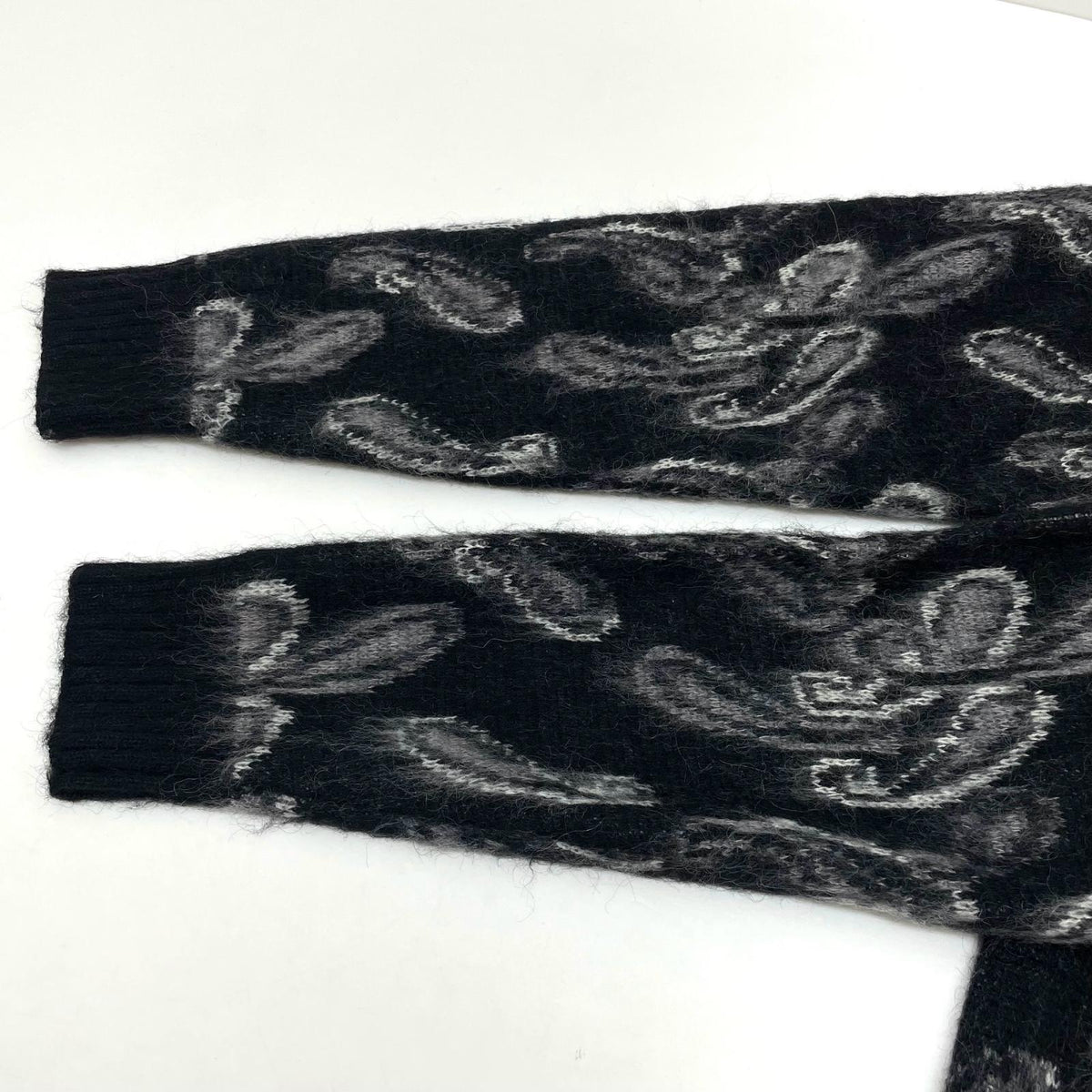 【中古】Needles×NUBIAN | ニードルス×ヌビアン　21SS EXCLUSIVE Paisley MOHAIR Kint Cardigan カーディガン NS1589 ブラック サイズ：L【尾張小牧店】