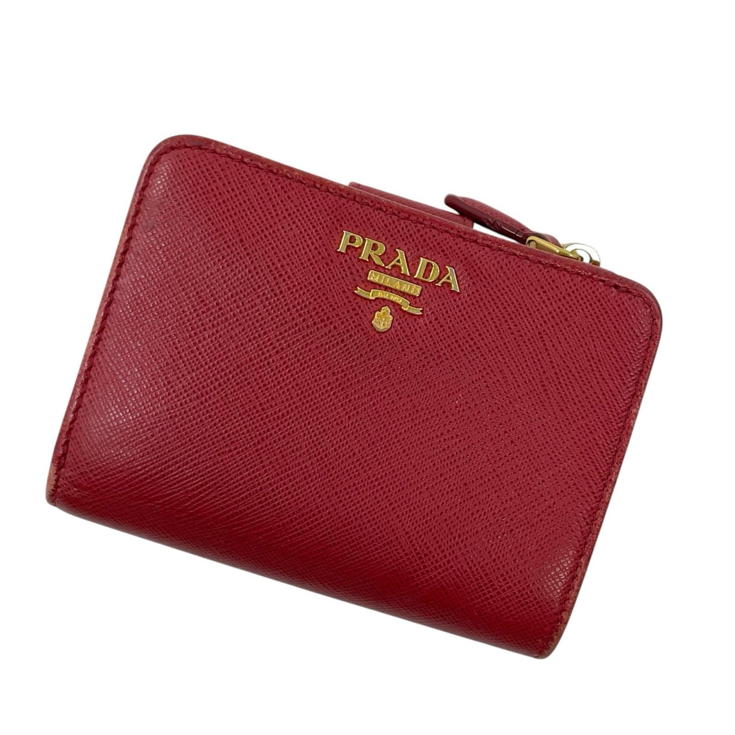 PRADA | プラダ 二つ折り財布 レッド【尾張小牧店】