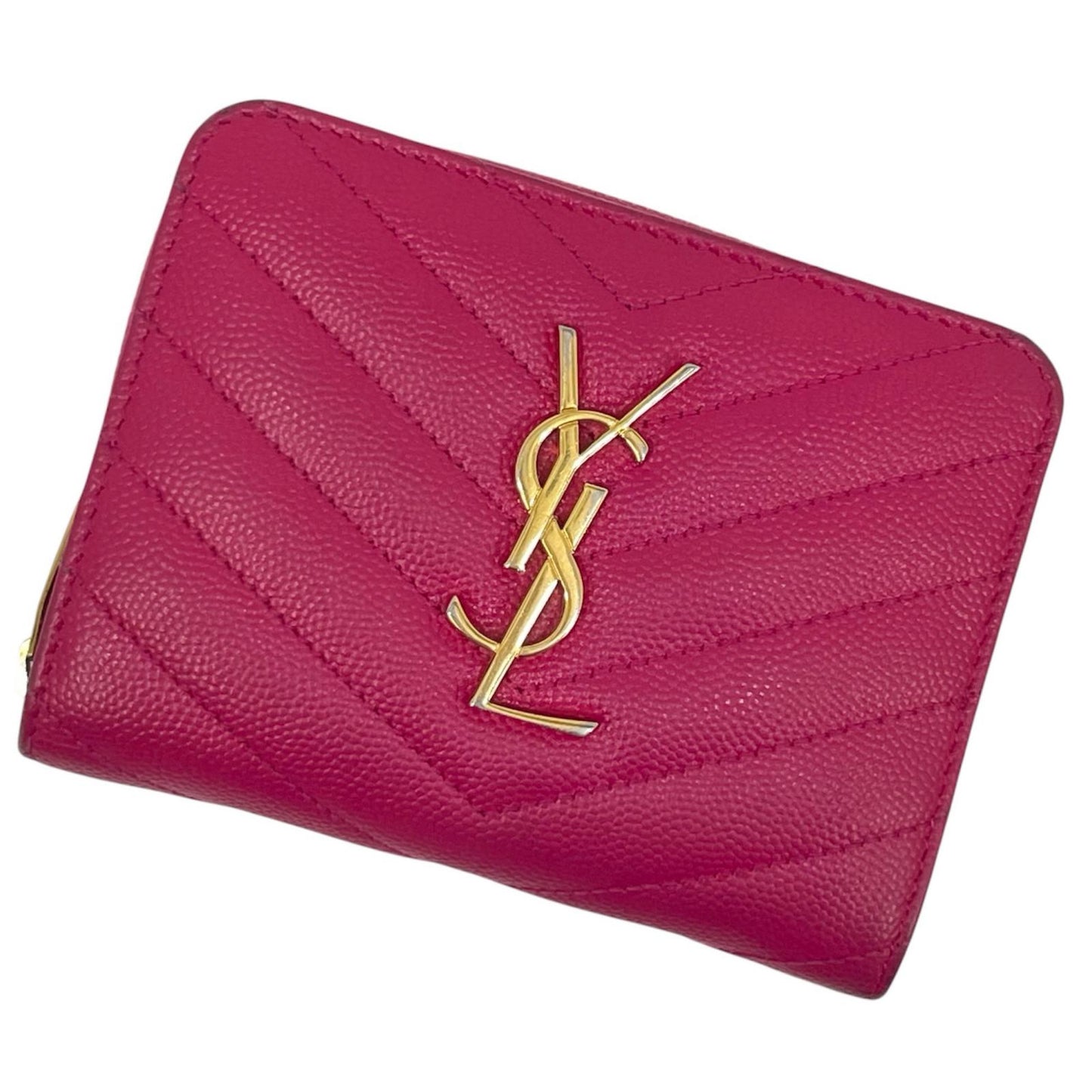 SAINT LAURENT | サンローラン 二つ折り財布 ピンク【尾張小牧店】