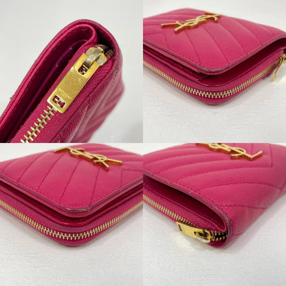 SAINT LAURENT | サンローラン 二つ折り財布 ピンク【尾張小牧店】
