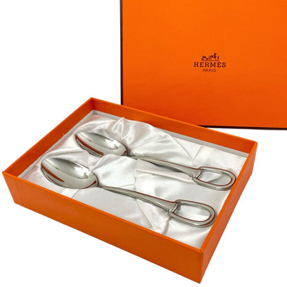 【中古】HERMES | エルメス アトラージュ スプーンセット ティースプーン ステンレススティール カトラリー テーブルウェア 食器 P006012P シルバー【尾張小牧店】