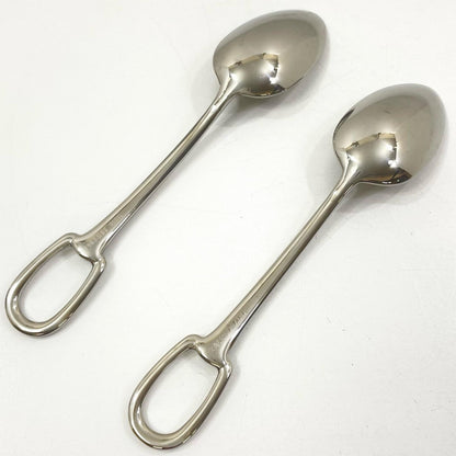 【中古】HERMES | エルメス アトラージュ スプーンセット ティースプーン ステンレススティール カトラリー テーブルウェア 食器 P006012P シルバー【尾張小牧店】