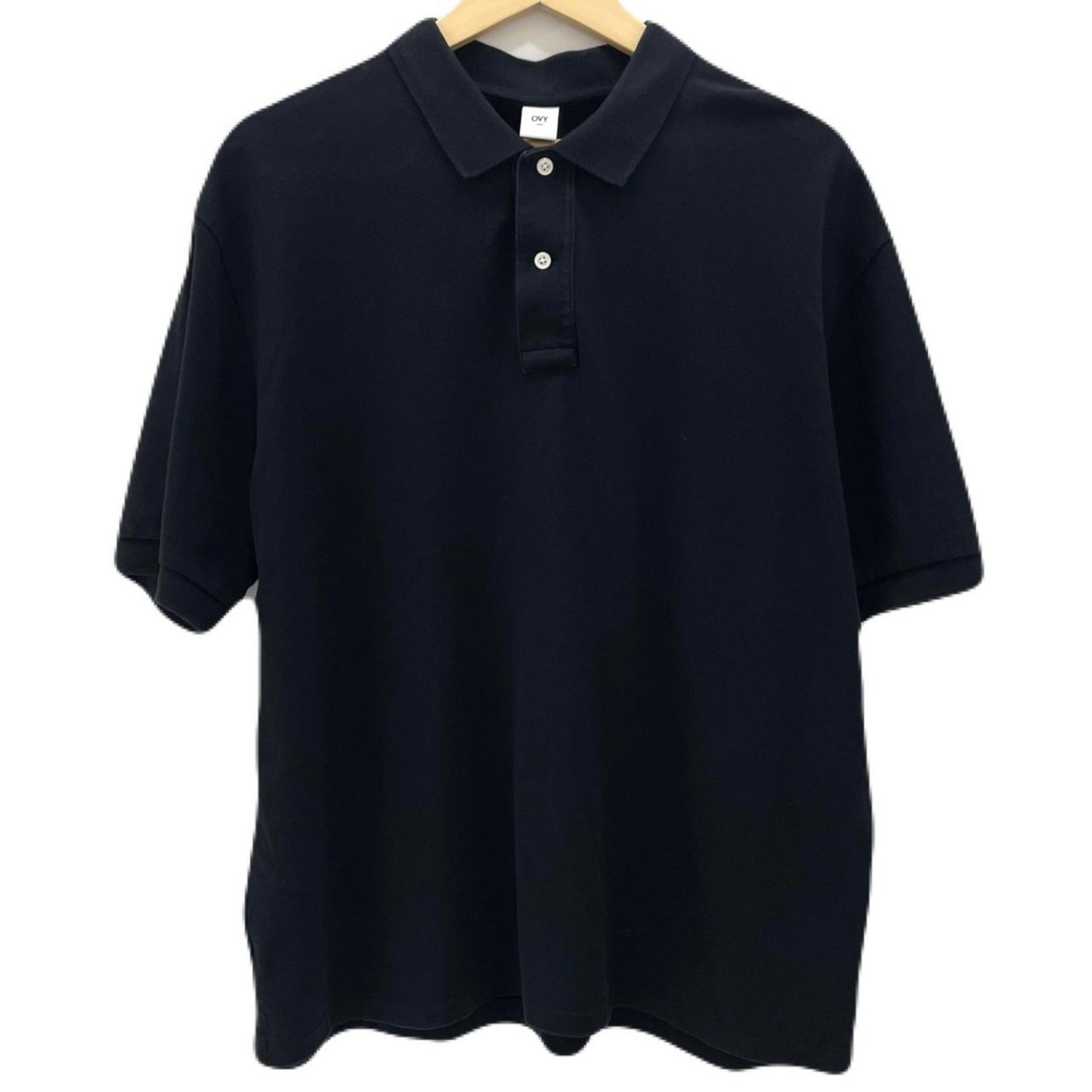 【中古】OVY | オヴィー Standard Seed Stitch Polo 半袖ポロシャツ ブラック サイズ：L【尾張小牧店】