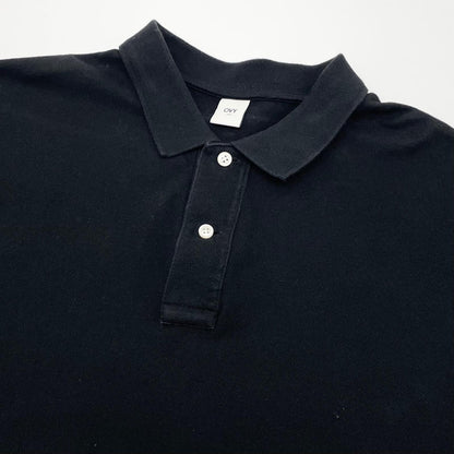 【中古】OVY | オヴィー Standard Seed Stitch Polo 半袖ポロシャツ ブラック サイズ：L【尾張小牧店】