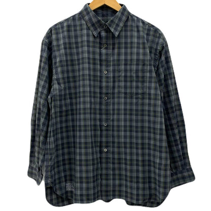 FreshService | フレッシュサービス MADRAS DRY TECH REGULAR COLLAR SHIRT 長袖シャツ FSC261-50251 グレー サイズ：S【尾張小牧店】
