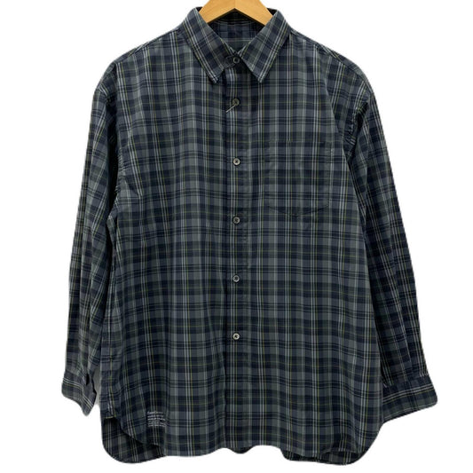 FreshService | フレッシュサービス MADRAS DRY TECH REGULAR COLLAR SHIRT 長袖シャツ FSC261-50251 グレー サイズ：S【尾張小牧店】