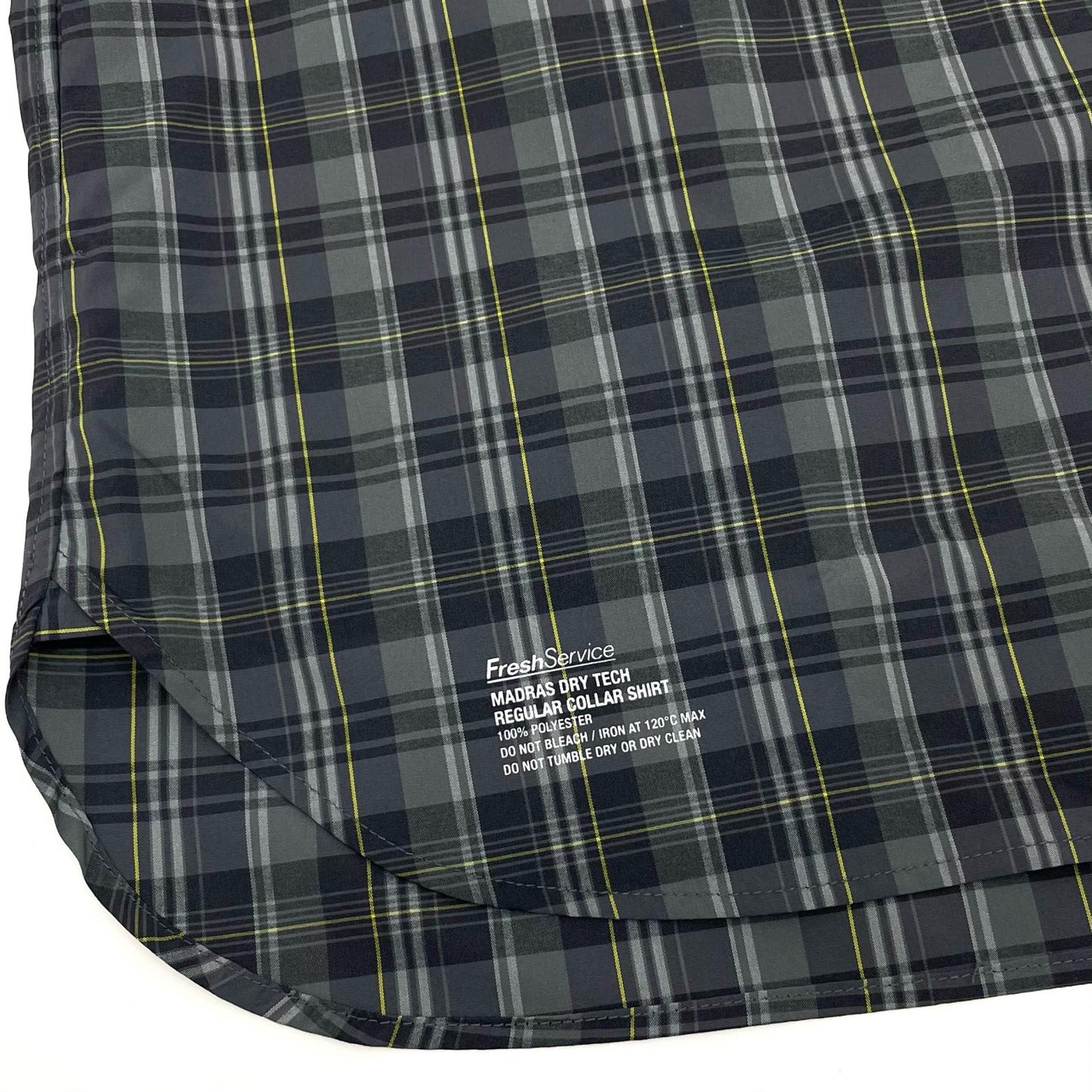 FreshService | フレッシュサービス MADRAS DRY TECH REGULAR COLLAR SHIRT 長袖シャツ FSC261-50251 グレー サイズ：S【尾張小牧店】