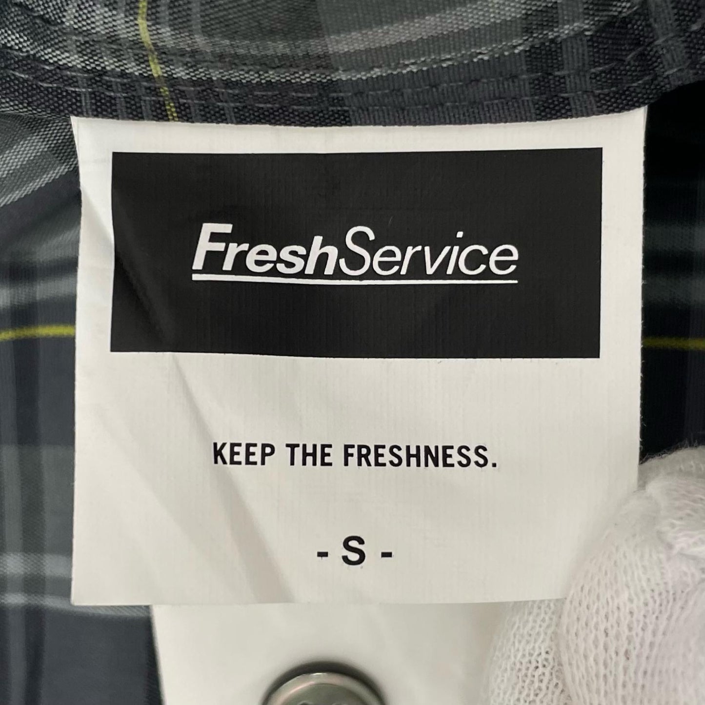 FreshService | フレッシュサービス MADRAS DRY TECH REGULAR COLLAR SHIRT 長袖シャツ FSC261-50251 グレー サイズ：S【尾張小牧店】