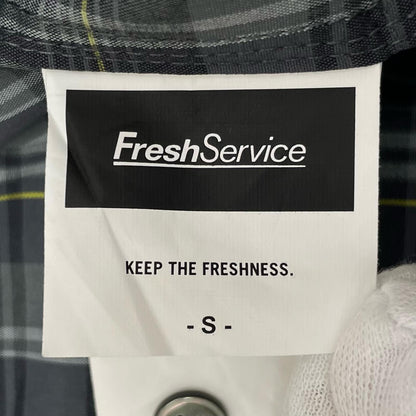 FreshService | フレッシュサービス MADRAS DRY TECH REGULAR COLLAR SHIRT 長袖シャツ FSC261-50251 グレー サイズ：S【尾張小牧店】