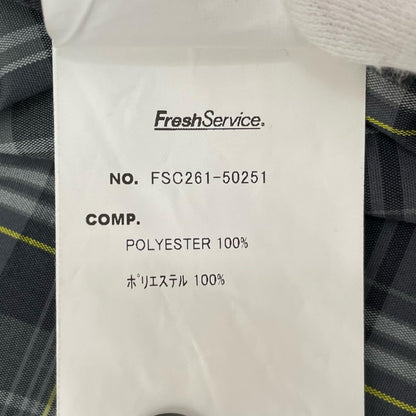 FreshService | フレッシュサービス MADRAS DRY TECH REGULAR COLLAR SHIRT 長袖シャツ FSC261-50251 グレー サイズ：S【尾張小牧店】