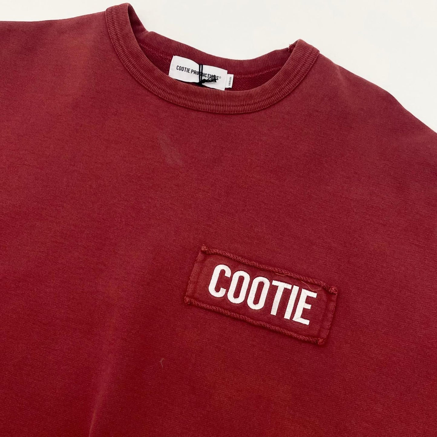 【中古】COOTIE | クーティー　25AW AD Processing Sweat Crew 長袖スウェット CTE-25A334 レッド サイズ：M【尾張小牧店】