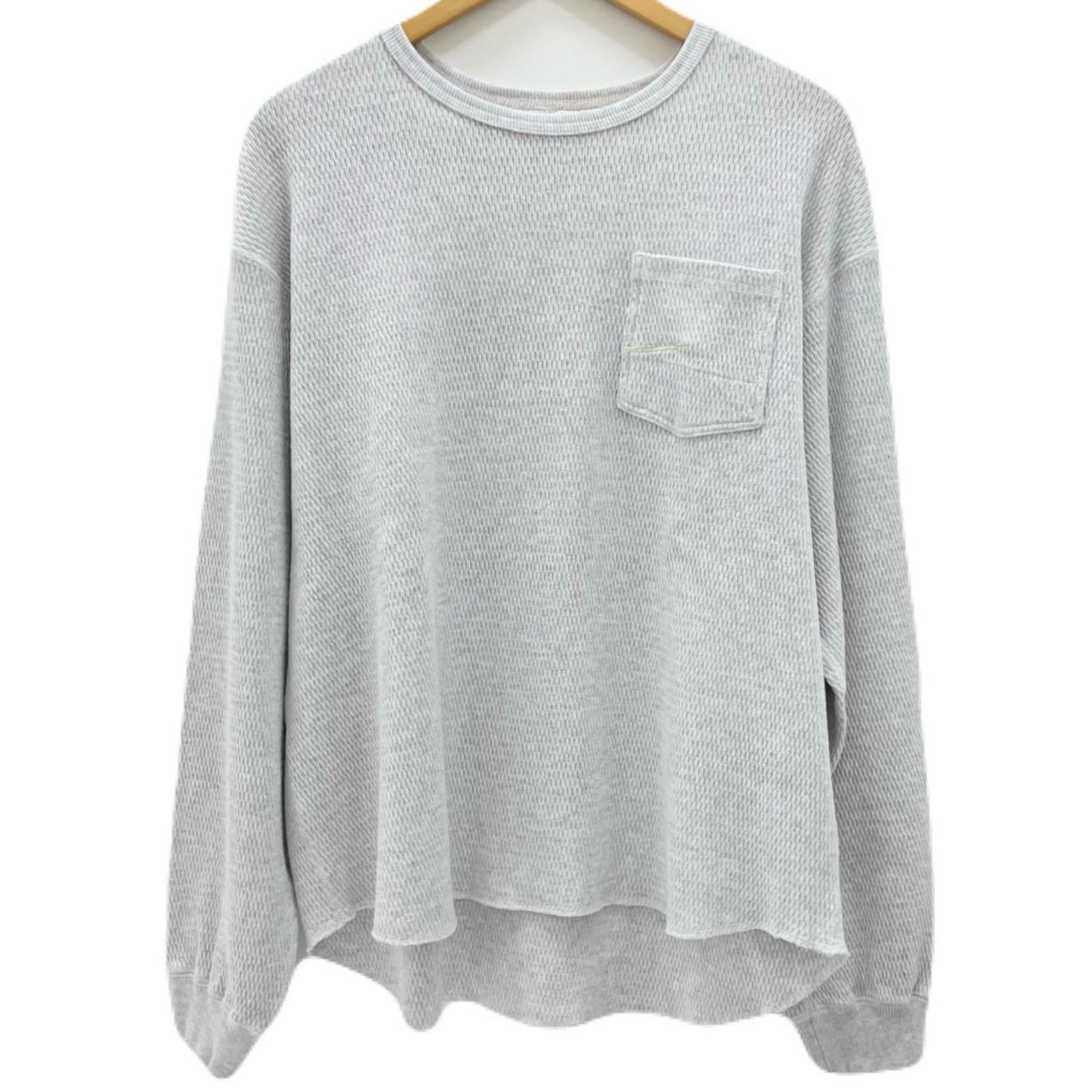 FACETASM | ファセッタズム THRMAL KNIT LONG TEE 長袖Ｔシャツ MYK-TEE-06 グレー サイズ：4【尾張小牧店】