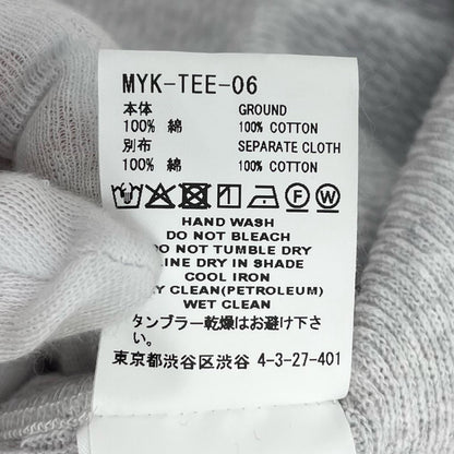 FACETASM | ファセッタズム THRMAL KNIT LONG TEE 長袖Ｔシャツ MYK-TEE-06 グレー サイズ：4【尾張小牧店】