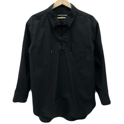 FACETASM | ファセッタズム LACE UP SHIRT 長袖シャツ MYK-SH-05 ブラック サイズ：3【尾張小牧店】