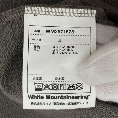 【中古】WHITE MOUNTAINEERING | ホワイトマウンテニアリング　26SS VINTAGE SWEAT SHIRT 長袖スウェット WM2671528 グレー サイズ：4【尾張小牧店】